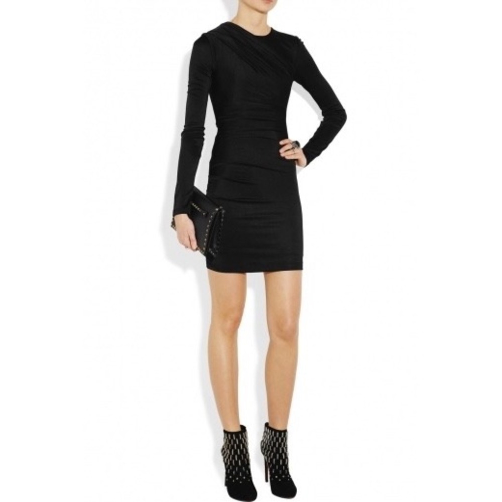 T Alexander‎ Wang | Rayon Matte Jersey Dress Black Size M